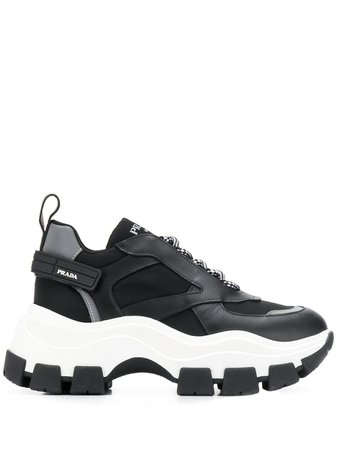 Prada contrasting panel sneakers $850 - Buy Online AW19 - Quick Shipping, Price