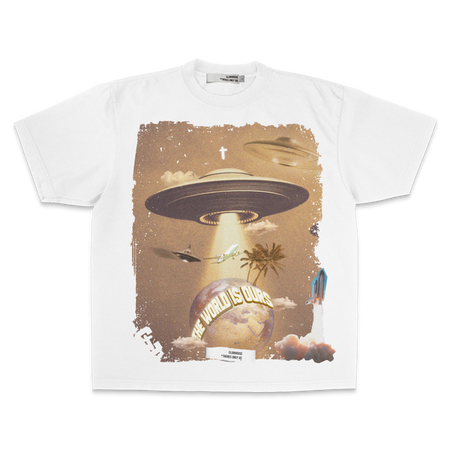 White Clubhouse graphic tee