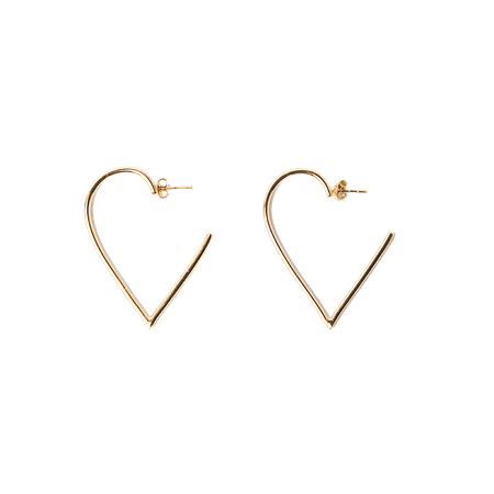 Pena Jewels: Broken Broken Heart hoop earrings