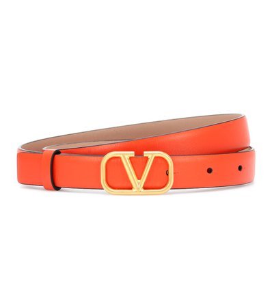 Valentino Valentino Garavani VLOGO leather belt