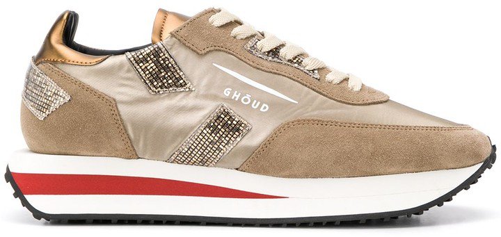 Ghoud Panelled Lace-Up Sneakers