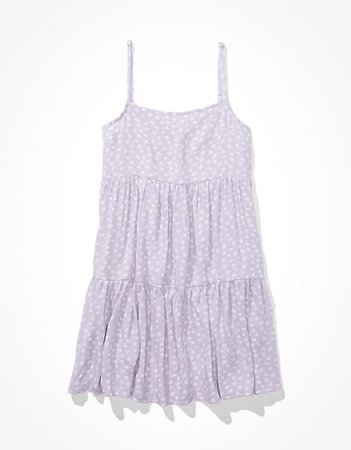 AE Tiered Babydoll Dress purple