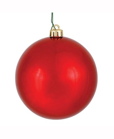 Vickerman Set of 24 2.4" Red Shiny Ball Christmas Ornaments