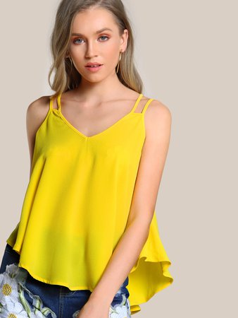 Double Strap Flowy Cami Top