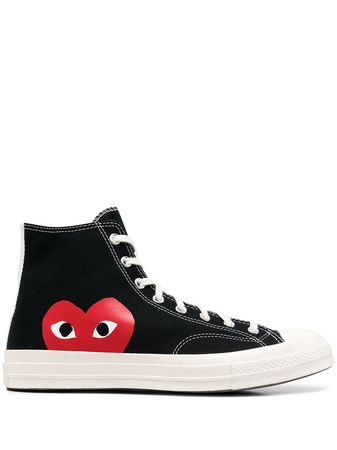 Shop Comme Des Garçons Play x Converse x Converse high-top sneakers with Express Delivery - FARFETCH