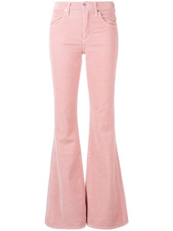 Citizens Of Humanity Flared Corduroy Trousers 17031062 Pink | Farfetch