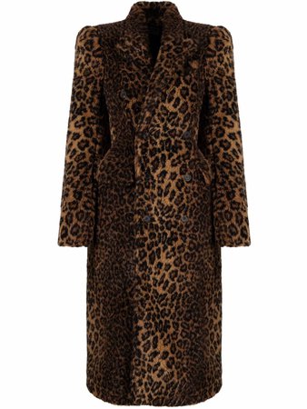Balenciaga leopard-print Tailored Coat - Farfetch