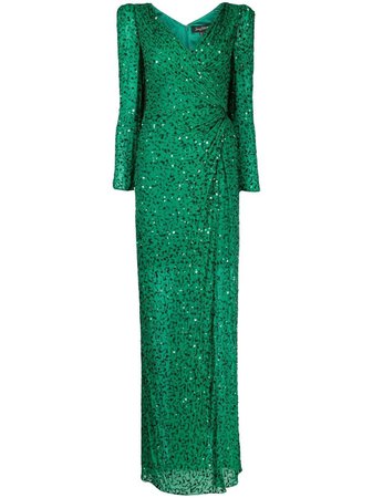 Jenny Packham sequin-embellished Gown - Farfetch