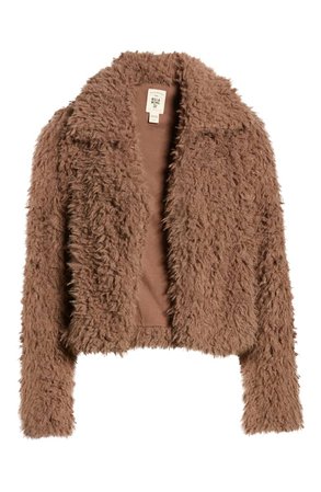 Billabong Fur Keeps Faux Fur Crop Jacket | Nordstrom