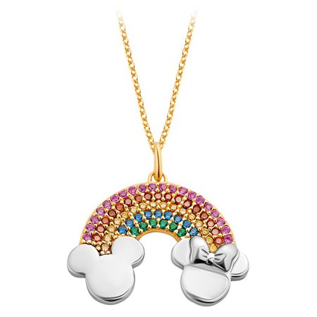 Mickey and Minnie Mouse Rainbow Pendant Necklace by CRISLU | shopDisney