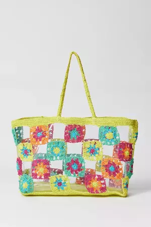 Granny Square Crochet Tote Bag | Urban Outfitters