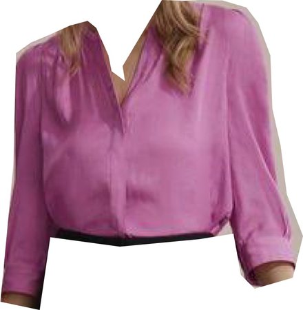 country road Sherbert pink silk blouse