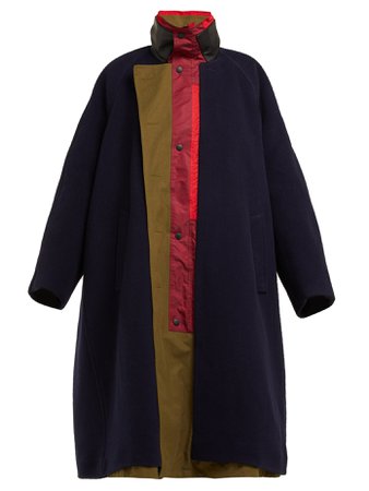 Wool-blend oversized coat | Balenciaga | MATCHESFASHION.COM