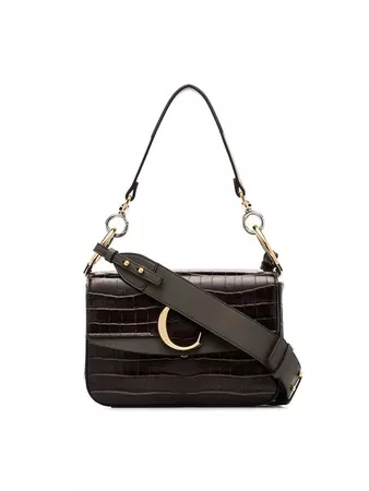 Chloé brown C ring small leather shoulder bag $1,877 - Buy SS19 Online - Fast Global Delivery, Price