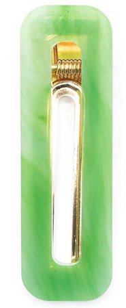 bright green hair clip