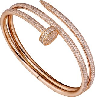 CRN6708617 - Juste un Clou bracelet - Pink gold, diamonds - Cartier