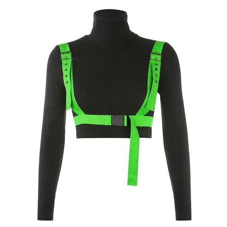 Gabe Neon Green Harness T Shirt – MELLOW PICKS