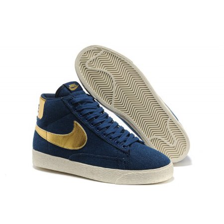 Blue and Gold Shoes