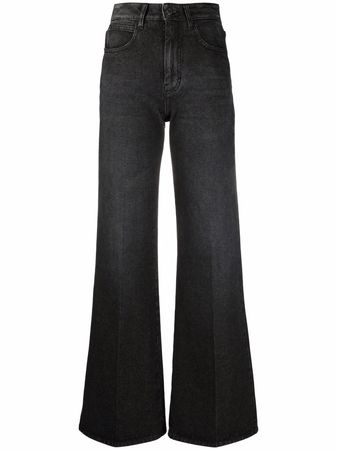 AMI Paris high-waisted bootcut jeans - FARFETCH