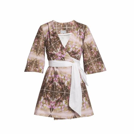 Mary-H-Wrap Kimono shirt dress by CoCo VeVe