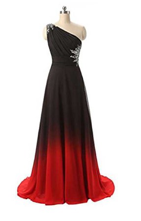 red and black gown dress
