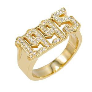 Gold Pavé Year Ring | Adina's Jewels