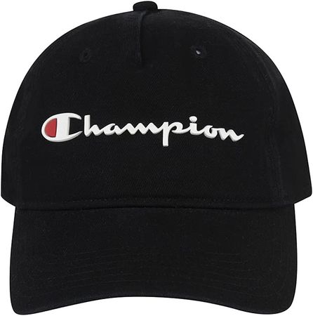 Champion unisex adult Ameritage Dad Adjustable Cap Headband, Medium Black, One Size US at Amazon Men’s Clothing store