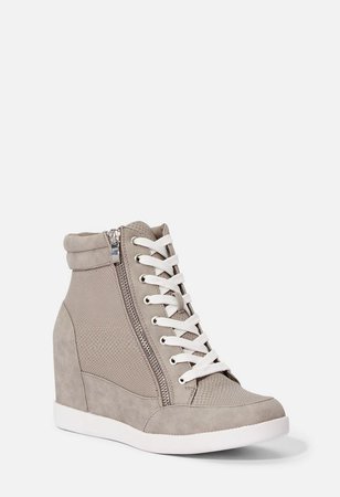 The Cool Girl Wedge Sneaker in Camo - Get great deals at JustFab