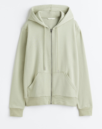 sage zip up green hoodie sweater