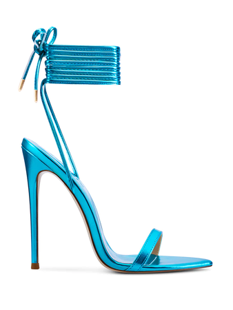 turquoise lace up sandal