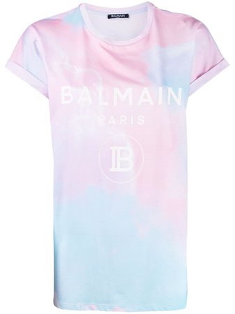 Balmain t-shirt à Imprimé Tie Dye - Farfetch
