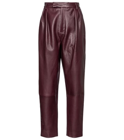 Khaite - Magdeline high-rise leather pants | Mytheresa