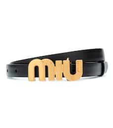 Miu Miu - Leather belt | Mytheresa