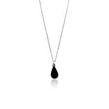black simple necklace