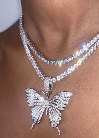 butterfly diamond necklace - Google Search