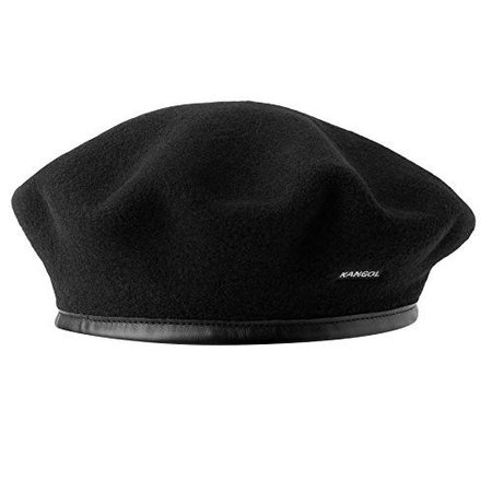 black wool beret