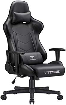Gaming Chair Carbon Fiber Leather High Back Racing Style Computer PC Chair Ergonomic Desk Chair Swivel Bucket Gaming Chair with Lumbar Support and Headrest(Black): Amazon.ca: Home & Kitchen