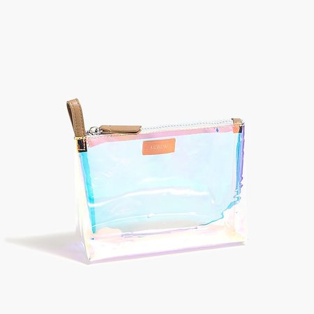 J.Crew Factory: Clear holographic pouch