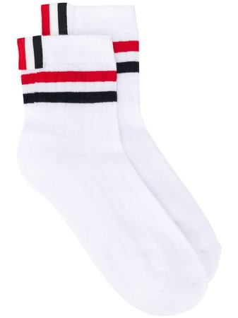Thom Browne RWB-stripe Ankle Socks - Farfetch