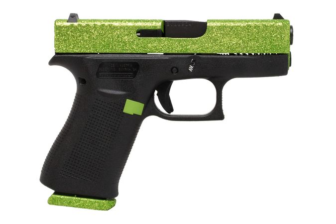 custom zombie green glock 43x 9mm