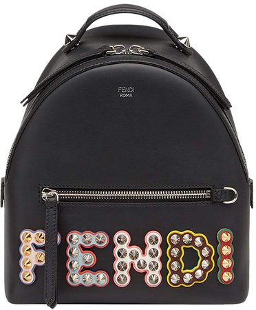embellished logo backpack