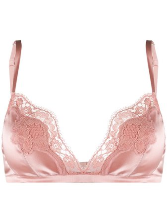Dolce & Gabbana Lace Detail Triangle Bra | Farfetch.com