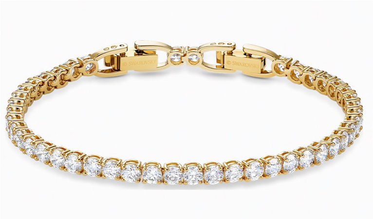 Swarovski gold bracelet