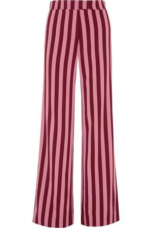 alexa chung striped crepe pants