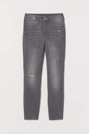 Super Skinny High Jeans - Gray