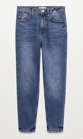mango mum jeans dark blue