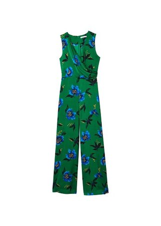 MANGO Floral print jumpsuit
