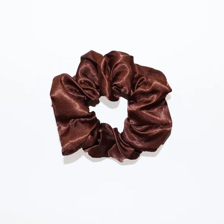 brown scrunchie