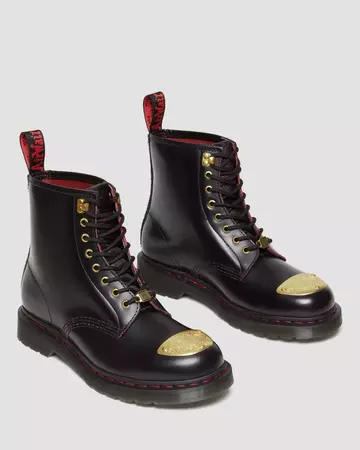 1460 Year of the Dragon Leather Lace Up Boots in Black | Dr. Martens