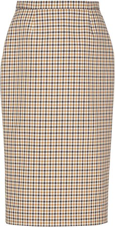Rochas Gingham Pencil Skirt Size: 40